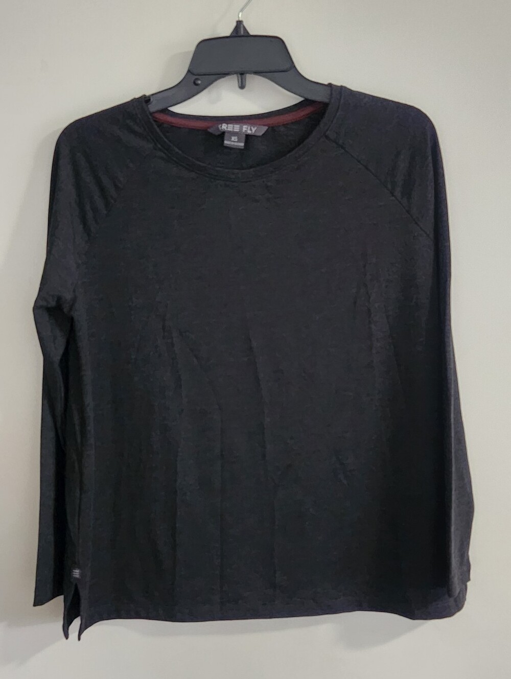 Free Fly Women's Bamboo Everyday Flex Long Sleeve T-Shirt in Heather Gray sz XS